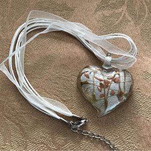 Art Glass Heart Pendant